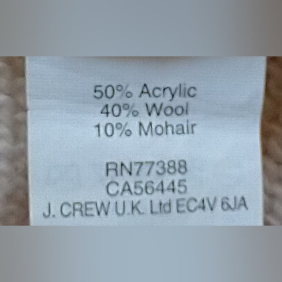 EUC Madewell Wallace cream ribbed crewneck acrylic/wool/mohair cable knit - Picture 13 of 14